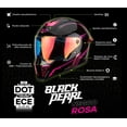 thumbnail image 3 of Casco Integral Black Pearl Solid Negro Rosado Brillo M, 3 of 8