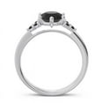thumbnail image 4 of 2.15 Carat Round Cut Black Onyx Gemstone Beautiful Anniversary Ring for Ladies Solid 14K White Gold Size 10.5 by Diamond-Capitals, 4 of 7