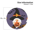 thumbnail image 2 of Honeii Halloween Gnomes Print Leather Coaster Set of 4, Ideal for Safeguarding Your Furniture from Drinks Spills and Effortless Cleanup-Round Shape, 2 of 6