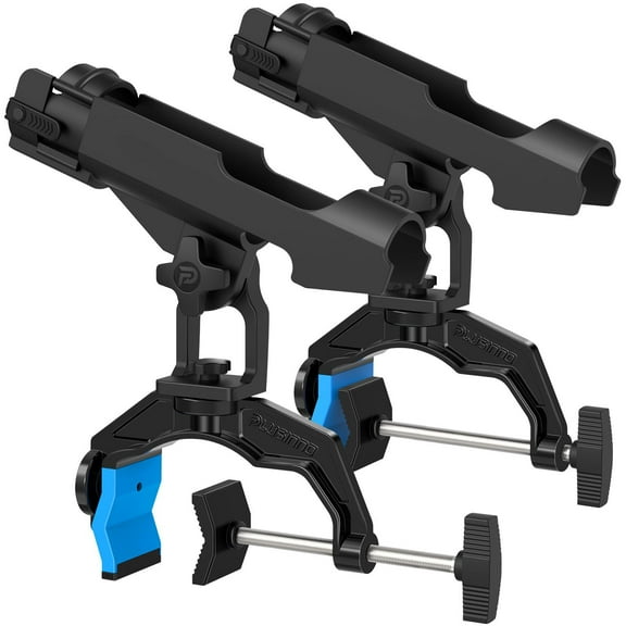 1/2/4 Pack Fishing Rod Holders for Boat, Fishing Rod Holder with Enlarge Clamp, Innovative Dual-V Shaped Design, Fit Round/Square Tube Boat Fishing, Fishing Gear, Fishing Gifts for Men