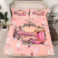 thumbnail image 2 of Castle Fairy Cowgirl Boots Hats 3-Piece Twin Sheet Set for Adults Boys Girls, 2 of 7