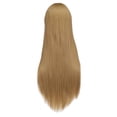 thumbnail image 2 of Peluca para cosplay, rubia, larga, recta, 80 cm, sintética, resistente al calor, 2 of 2