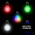 thumbnail image 2 of Nite Ize SpotLit Rechargeable Collar Light - Carabiner Disco Light for Dog Collars - Rechargeable Light with Stainless Steel Keychain - Dog Collar Light for Safety - Disc-O Tech Jewel, 2 of 8