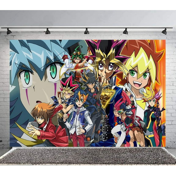 Yugioh Backdrop Banner Party Supplies Poster Movie Theme Background for Photography Birthday Decorations