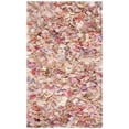 thumbnail image 6 of SAFAVIEH Rio Cassandra Confetti Polyester Shag Area Rug, Ivory/Pink, 3' x 5', 6 of 7