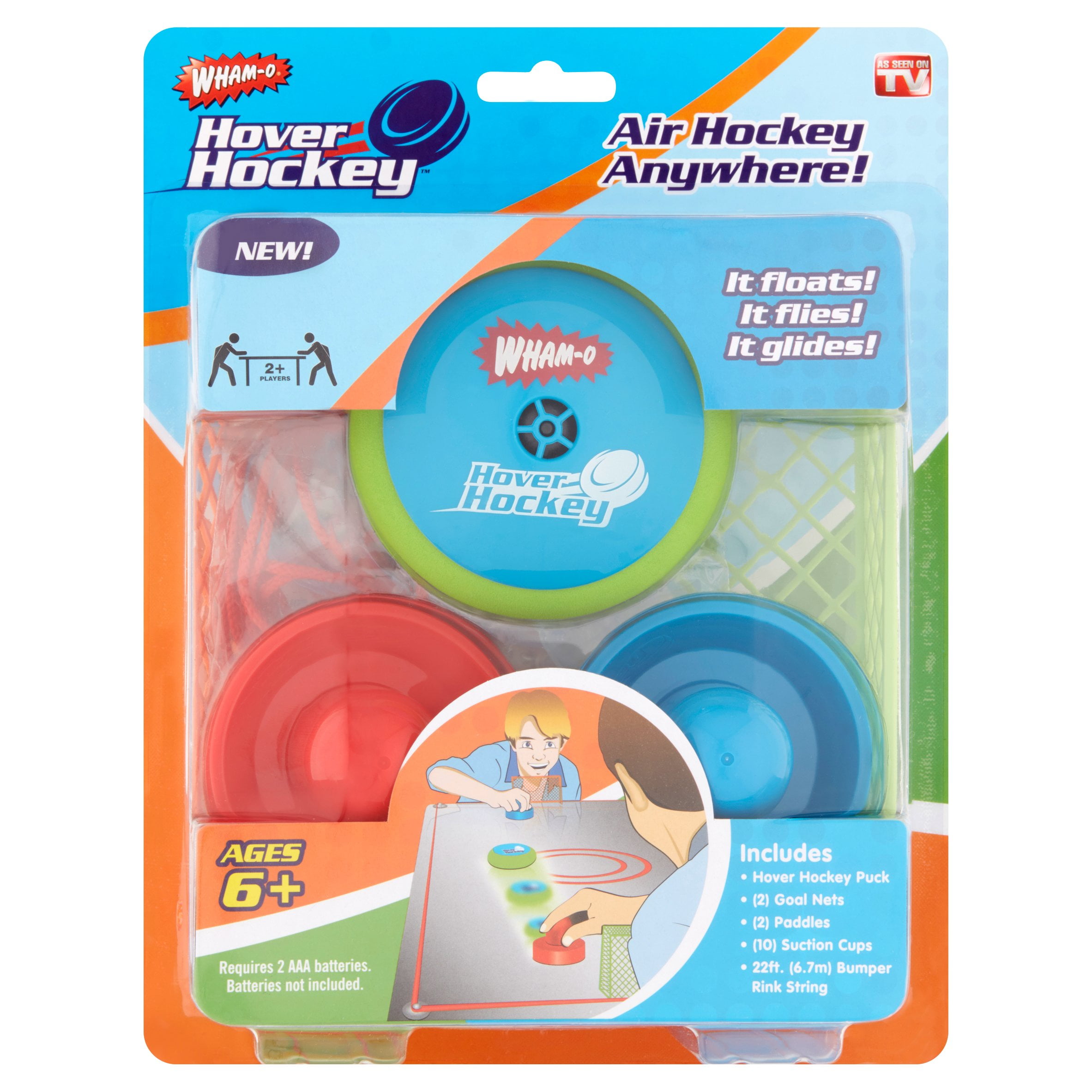 WhamO Hover Hockey Portable Air Hockey Set