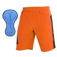 thumbnail image 1 of Tignapoo Upgraded Cycling Shorts with Padded Liner - Orange & Black, Size M (EU), 1 of 6