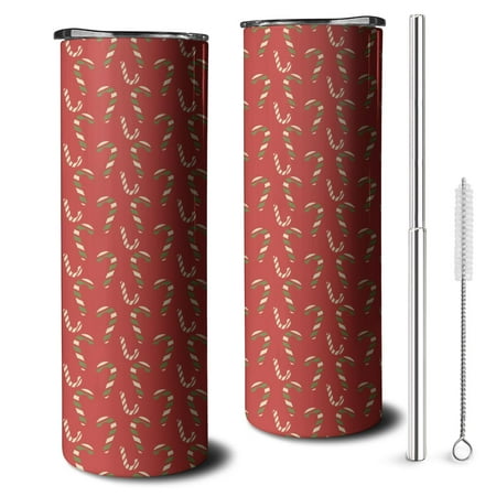 

20OZ Christmas Tree Jingle Bells Plain Style Stainless Steel Cup & Insulated Tumblers with Lids and Straws for Water ，could Gifts for Women