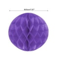 thumbnail image 2 of Uxcell Paper Pom-Poms Flower Balls 8 Inch Paper Tissue Flower Balls for Party Wedding Decoration Pack of 6,Light Purple, 2 of 6