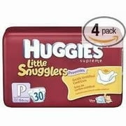 Huggies Little Snugglers Baby Diapers Preemie (Pack of 4)