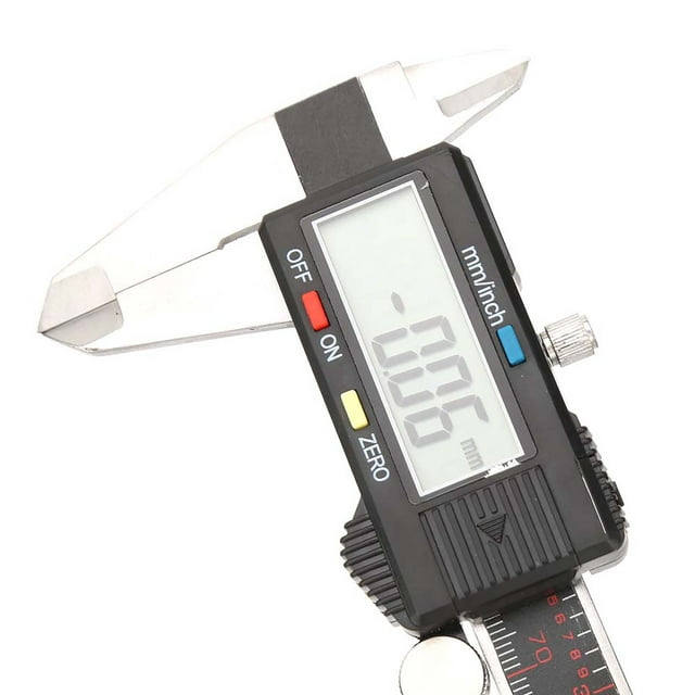 PIE DE REY, Acero inoxidable, digital, Rango de Mediciónico de 0-150 mm, Precisión de 0,01 mm, Pulgadas y MM, Con Tacto CÓMODO, Antioxidante, PARA MEDICIÓNNICO