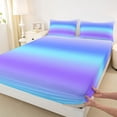 thumbnail image 3 of Homewish Abstract Gradient 3pcs Twin Sheet Sets For Teens Boys Girls,Tie Dye Twin Fitted Sheet,Watercolor Ombre Breathable Flat Sheet,Lightweight Room Decor, 3 of 7