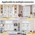thumbnail image 5 of Green Beige Spring Floral Kitchen Curtains Window Panels, Luxury Botanical Summer Insulated Window Treatment Curtain, Grommet Curtains for Bedroom/Living Room/Bathroom, 2 Piece 42"Wx45"L, 5 of 8