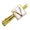 Gold, variant on Letter V Floral Monogram Initial Square Tie Bar Clip Clasp Tack- Silver or Gold