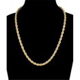 thumbnail image 1 of 6 mm & 20 in. 14K Gold Plated Rope Chain Necklace, 1 of 1