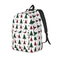 thumbnail image 2 of Daiia Buffalo Plaid Christmas Trees Vintage Canvas Backpack for Men and Women ,Hiking Backpack,Travel Laptop Bag for School,Large Capacity Backpack, 2 of 8