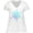 AA-White, variant on Inktastic Christmas Blue Ice Snowflake Women's Plus Size V-Neck T-Shirt