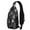 Halloween Skeleton Fun, variant on Sling Backpack,Halloween Skeleton Coffin Pattern Crossbody Bag with Water Bottle Holder,Waterproof Sling Bag for Men/Women with Chest Phone Holder for Hiking,Travel