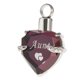 thumbnail image 3 of Urna de cremación que se puede abrir, colgante para cenizas, recuerdo, joyería con forma de corazón de cristal, papá, N415, 3 of 3