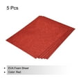 thumbnail image 3 of Uxcell Glitter EVA Foam Sheets Red Self Adhesive Back 15.7 x 11.8 Inch 1.6mm Thickness for Crafts DIY 5 Pack, 3 of 6