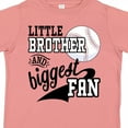 thumbnail image 4 of Inktastic Little Brother and Biggest Fan Baseball Family Fan Boys or Girls Toddler T-Shirt, 4 of 5