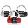 thumbnail image 2 of WORDLOCK INC 5-Dial Word Padlock PL-001-A1, 2 of 2