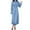 DT-Light Blue, variant on DailyTrove Women's Collared Button-Front Linen Midi Dress - Cotton-Blend Casual Summer & Office Wear, Breathable for Work