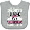 thumbnail image 3 of Inktastic Im Not Just Daddys Little Im a Truckers Daughter Girls Baby Bib, 3 of 4