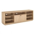 thumbnail image 1 of 70" Contemporary Two-Door Wood Console - Oak, 1 of 6