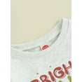 thumbnail image 5 of Liacowi Kids Boys Girl Christmas Outfits Christmas Sweatshirts Costume Long Sleeve Letter Print Sweatshirt Children Fall Pullovers Tops 3-6 Years, 5 of 9