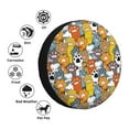 thumbnail image 4 of Haiem Spare Tire Cover , Wheel Cover with cute paw printed, Camper Spare Tire Cover Fit for Jeep Wrangler Rv SUV Truck Travel Trailer-17 inch, 4 of 6