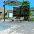 thumbnail image 5 of 6FT x 4FT Outdoor Privacy Screen Indoor Metal Panels Free Standing Black, 5 of 6