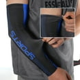 thumbnail image 3 of Unique Bargains 1 Pair Soft Arm Sleeves for Outdoor Arm Cover Black Blue, 3 of 5