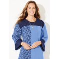 thumbnail image 2 of Catherines Women's Plus Size Jacquard Colorblock Pullover, 2 of 5