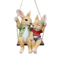 thumbnail image 1 of Injueey and Rabbit Statue Animals Sculpture Crafts Art for Porch Garden Decoración del hogar Conejos, 1 of 1