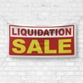 thumbnail image 4 of Liquidation Sale 13 oz Heavy Duty Vinyl Banner Going Out Of Business Everything Must Go Sign Final Sale Banner with Metal Grommets, Outdoor/Indoor, Single-Sided (5x1.5 Ft, White & Red & Yellow), 4 of 6