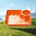 thumbnail image 6 of Dumpling Plate with Dipping Saucer Dish Non-slip Stackable for Snacks Desserts Sushi Tray, 6 of 9