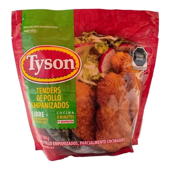 Tenders de pollo Tyson empanizados 700 g