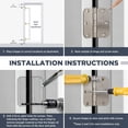 thumbnail image 4 of 24 Pack 3.5" x 3.5" Black Door Hinges, Matte Black Door Hinges 3 1/2 Interior Hinges 1/4" Radius Standard Residential Bedroom Door, 4 of 6