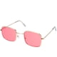thumbnail image 3 of Gafas de sol con montura cuadrada retro Gafas creativas Gafas de fiesta decorativas Gafas de playa para mujeres Mujeres (Rojo), 3 of 4