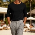thumbnail image 4 of zbxnLI Long Sleeve T Shirts for Men Comfy Workout Athletic Tee Tops with Pockets Comfort Breathable Soft Tshirt, 4 of 7