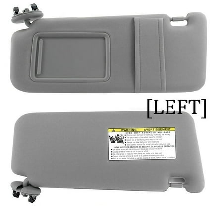 For Toyota Camry 2007-2011 Left Driver Side Sun Visor Without Sunroof Gray 7432006780B0