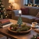 thumbnail image 5 of Candelabro de árbol de Navidad con base de madera, decoración europea de resina, centro de mesa creativo, soporte de vela artesanal ecológico, adorno festivo para el hogar., 5 of 5