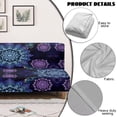 thumbnail image 6 of SCRAWLGOD Boho Mandala Marble Print Armless Futon Cover Washable Anti Scratch Furniture Protector Sofa Slipcover with Elastic Bottom Anti Slip Sofa Bed Covers for Dogs, 6 of 9