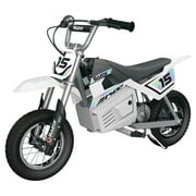 Razor MX400 Dirt Rocket Electric Toy Motocross Motorcycle Dirt Bike, White