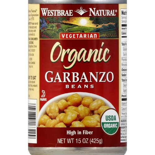 Westbrae Natural Garbanzo Beans, 15 oz (Pack of 12)