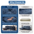 thumbnail image 4 of LazySunsets 79 Inches Cloud Boneless Loveseat, Wide & Deep Seat Boneless Cloud Couch With Multi-Purpose Round Pillow, No Assembly (Blue), 4 of 6