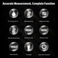 thumbnail image 4 of Digital Thermo Hygrometer, Quick Refresh Ambient Reverse Display Screen Handheld Temperature Humidity Meter Wet Bulb High Precise with Flashlight for Warehouse, 4 of 7