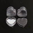 thumbnail image 5 of New Mini Transparent Plastic Storage Box Acrylic Clear Heart Boxes Pill Moisture-proof Small Case DIY Jewelry Portable Packaging 1pcs-Heart, 5 of 6