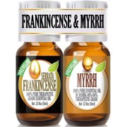 Frankincense and Myrrh Essential Oil Combo Pack 100% Pure, Best Therapeutic Grade Essential Oil - 2/10ml